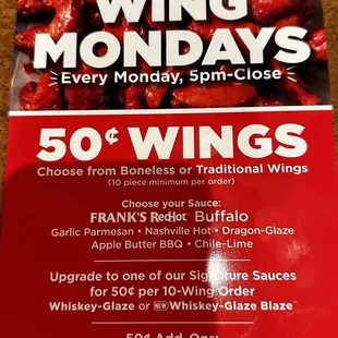 50 cent wings