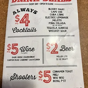 Drink deal