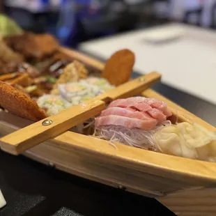 sushi, sashimi, sushi and sashimi, food