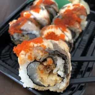 Rebecca - Soft Shell Crab, Scallop, Eel, Sweet Sauce, Tobiko