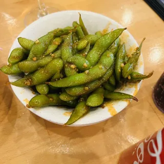 Spicy Garlic Edamame