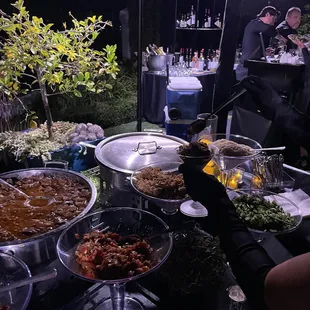 Mashed potato short ribMartini bar...