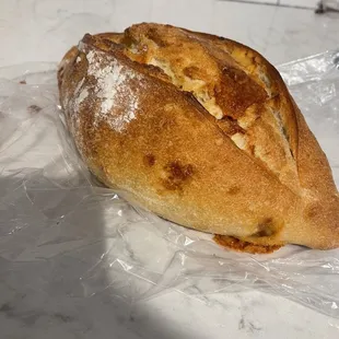 Asiago loaf from the farmers market