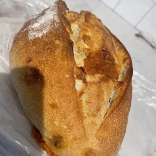 Asiago loaf from the farmers market