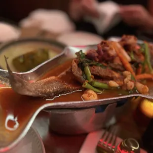 Green Curry (VG)and Pae Sa Pla Tod