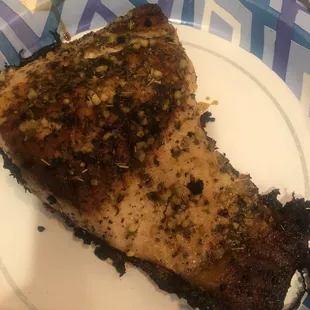 Grilled Salmon Plates. Dry. Not tasty