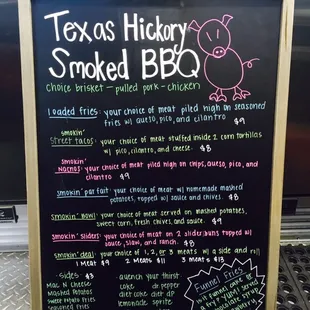 Our menu