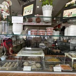 a variety of desserts