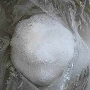 Shaved ice on the side