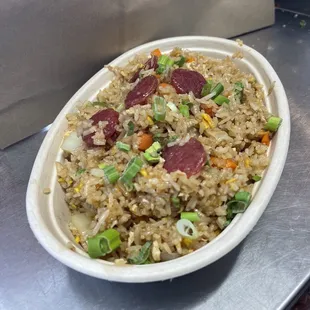 Gluten free Sausage fried rice
