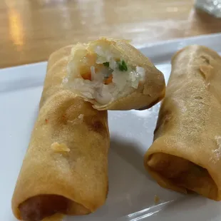 Very very different egg rolls on this most recent visit. Much wetter interior. Liked them more before, though.