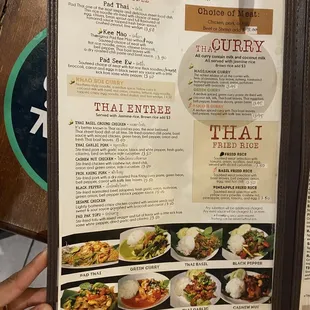 the menu