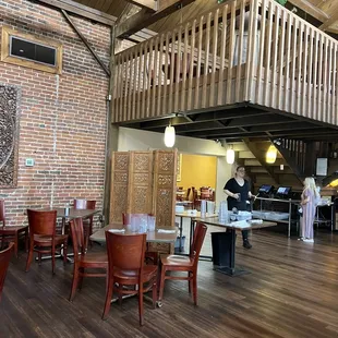 the interior of a restaurant