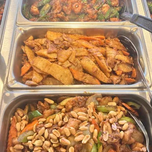 a variety of dishes