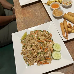 Crab, shrimp, chicken fried rice