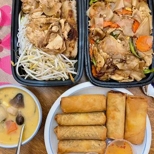 Everything was just ok. The chicken in my Pad See Yew was rubbery so get the beef instead. My fav thing was prolly the Thom Kha.