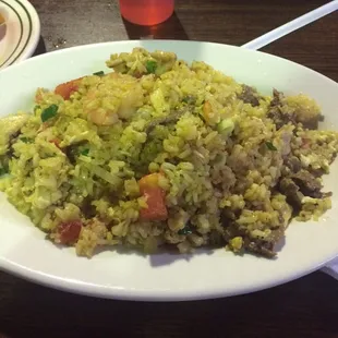 Combination Fried Rice is my go to at this place. Very tasty!