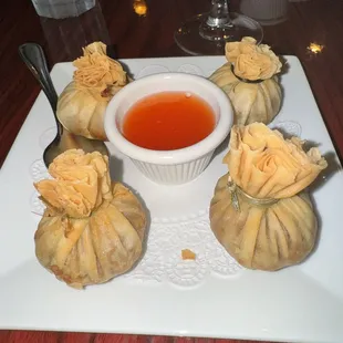 Chicken Money Dumpling Bag (4 pcs).......so freaking good