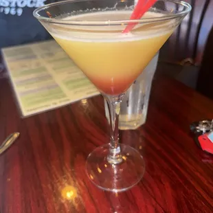 Pineapple upside down martini