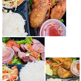 Summer Special: Chicken Wing or Lao sausage with Either Thai or Lao papaya Salad and Sticky Rice