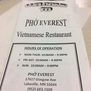 Hours - Also offering delivery within 5 miles