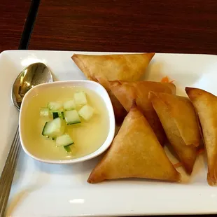 Samosas. I've never had Thai samosas before. I will definitely be having them again.