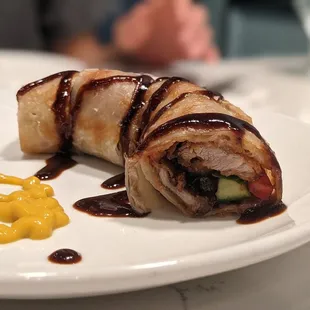 Inside the duck roll