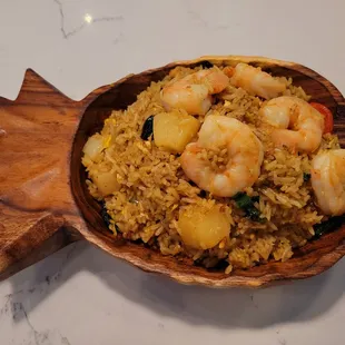 Shrimp pineapple fried rice