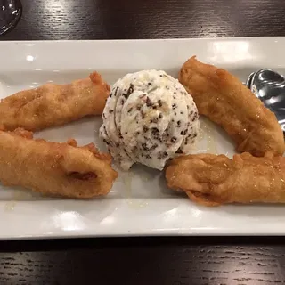 Golden Banana with Ice Cream
