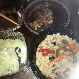 Sweet Sticky Rice with Thai Custard