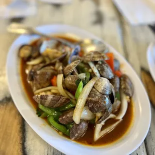a plate of food on a table