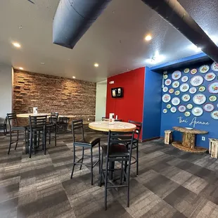 the dining area of a restaurant
