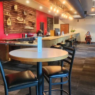 the interior of a restaurant