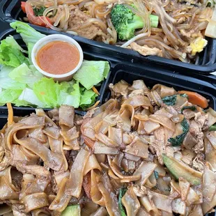 Chicken Pad See Ew lunch