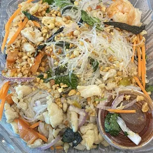 7/2/24 (tue): Yum Woon Sen Salad! Yums!