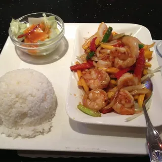 Shrimp in Spicy Mango Sauce