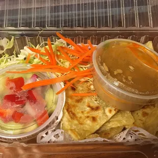 Roti with peanut sauce- $9.99 (Not worth)