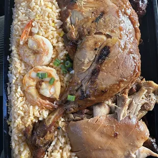 S combo: worst food I've had out in a while. Everything was over cooked and soggy. Shrimp was tough. Rice absolutely terrible. Bleach!