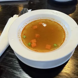 Complimentary soup