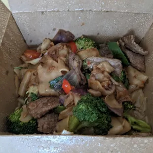 Pad Kee mow with beef