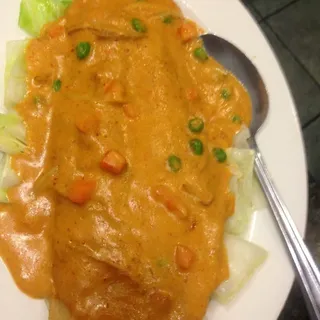 35. Fish Chuchee   Basa Fish in Curry Sauce