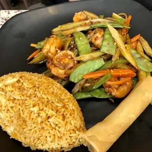 Thai Vietnamese Garlic Butter Shrimp Lunch