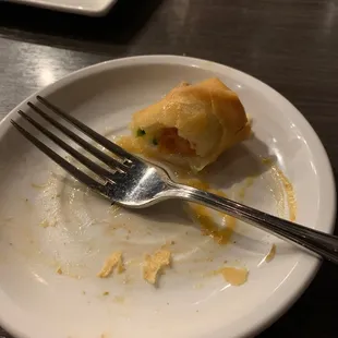 Spring roll, what's left of it!!