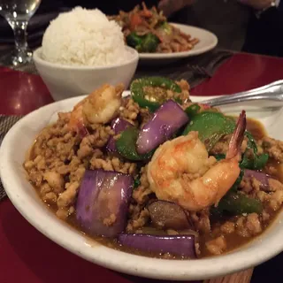 Thai Spicy Eggplant Lunch