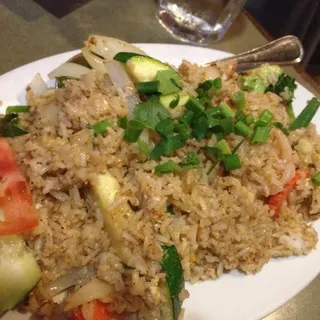 Salmon Shrimp Fried Rice