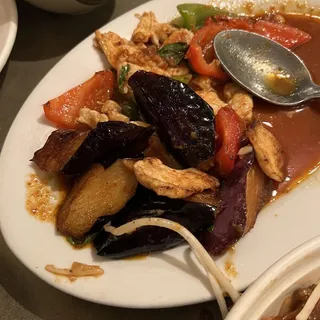 RP 7  Pad-Ped-Makluah* Thai Spicy Eggplant (GF)