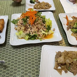 Having breakfast, lunch and dinner