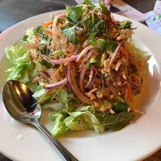 Silver Noodle Salad (Yum Woon Sen)