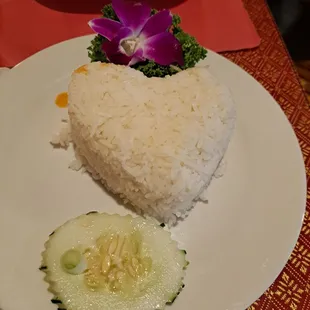 Rice that came with the Red Shrimp Curry.