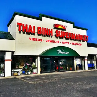 the front of the store